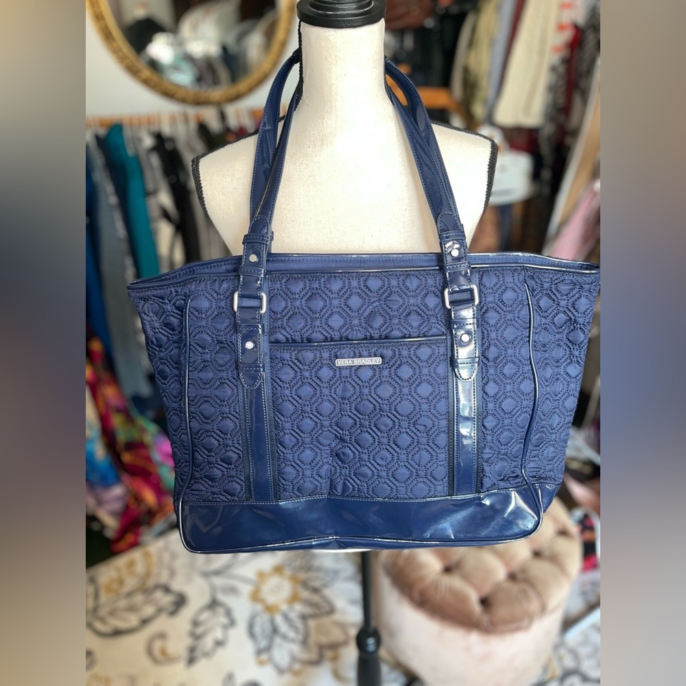 Blue tote bag
